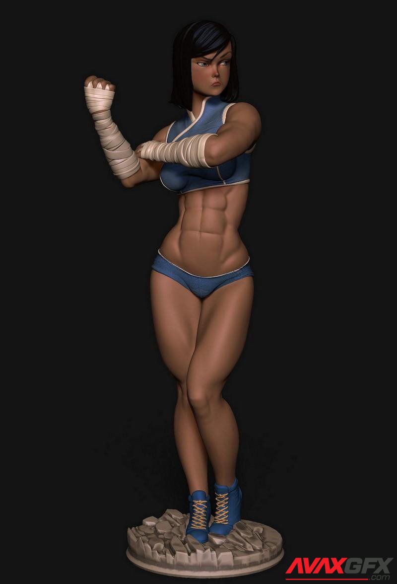 Korra from Last Airbender 3D Printable STL