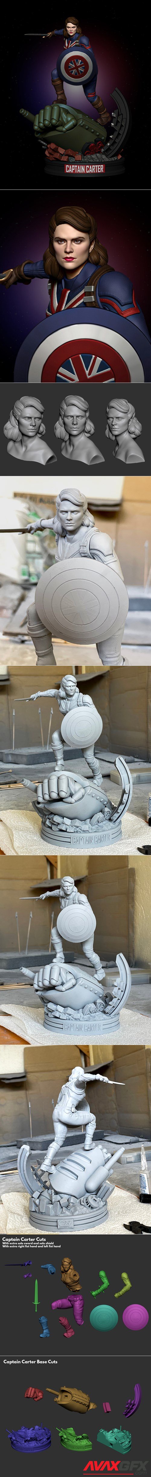 Captain Carter – 3D Printable STL