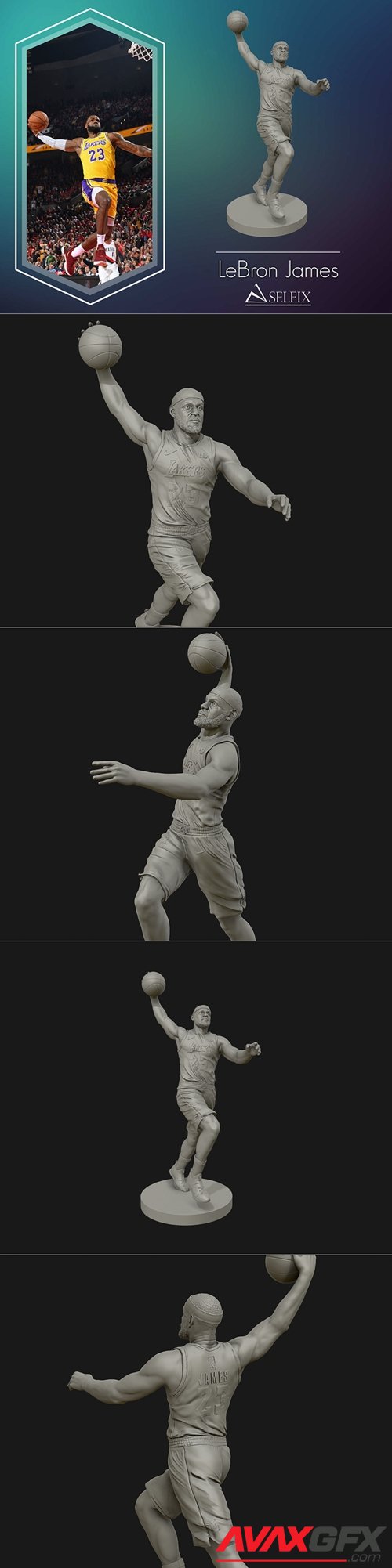 LeBron James – 3D Printable STL