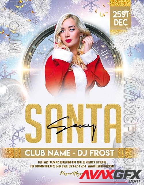 Sexy Santa  Premium PSD Flyer Template