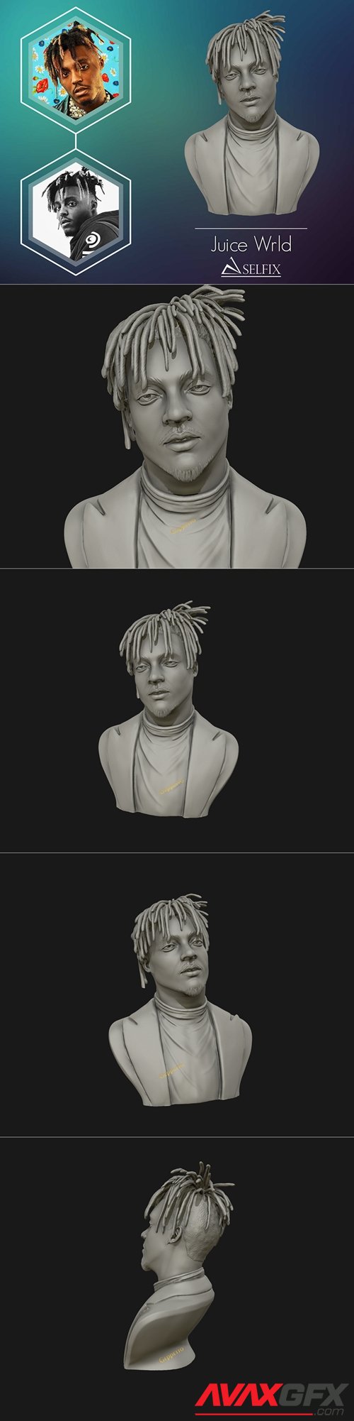 Juice Wrld – 3D Printable STL