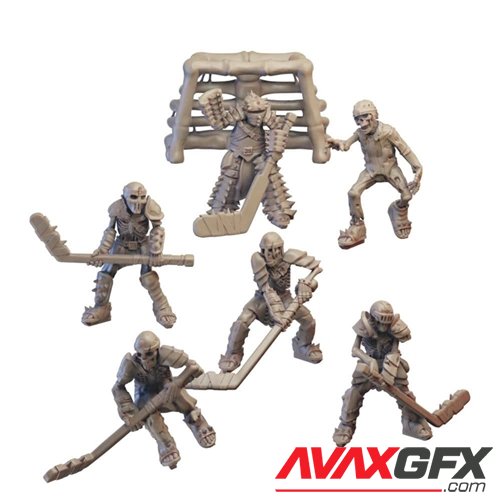 Undead Hockey Team – 3D Printable STL