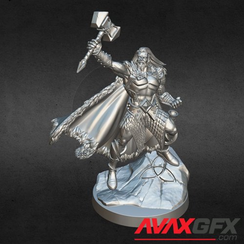 Sigurd (Thane/Skald Hero) – 3D Printable STL