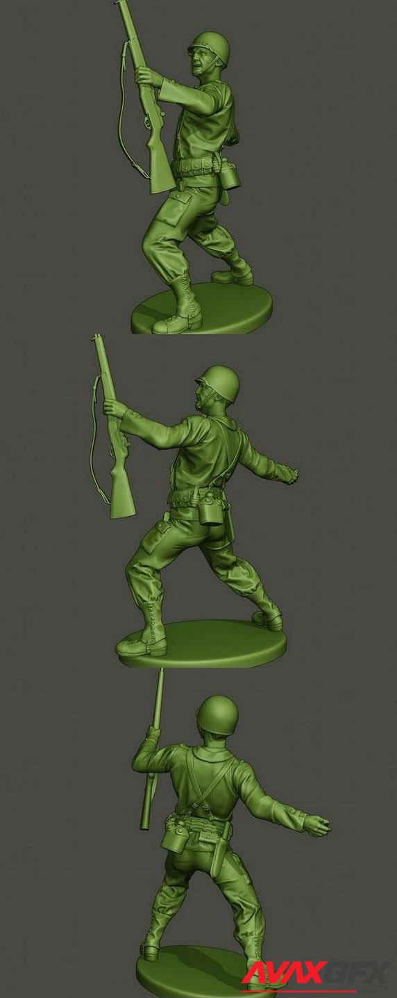 American Soldier WW2 Grenade A1 3D Printable STL