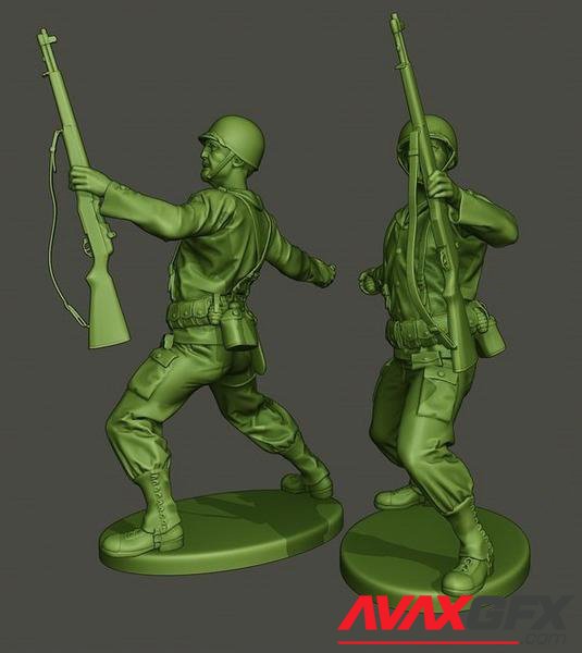 American Soldier WW2 Grenade A1 3D Printable STL