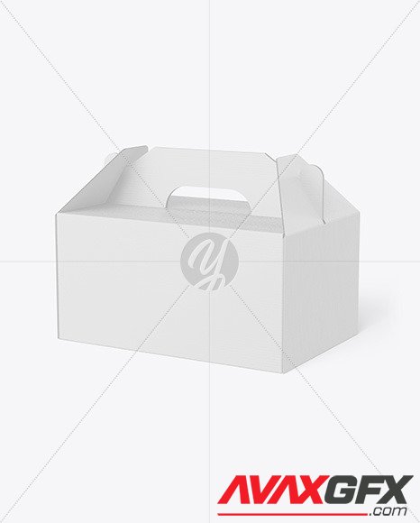 Cardboard Box w/ Handle Mockup 88404