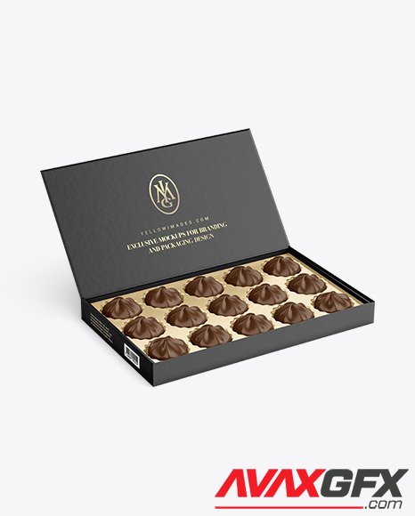 Box of Chocolate Sweets Mockup 88294