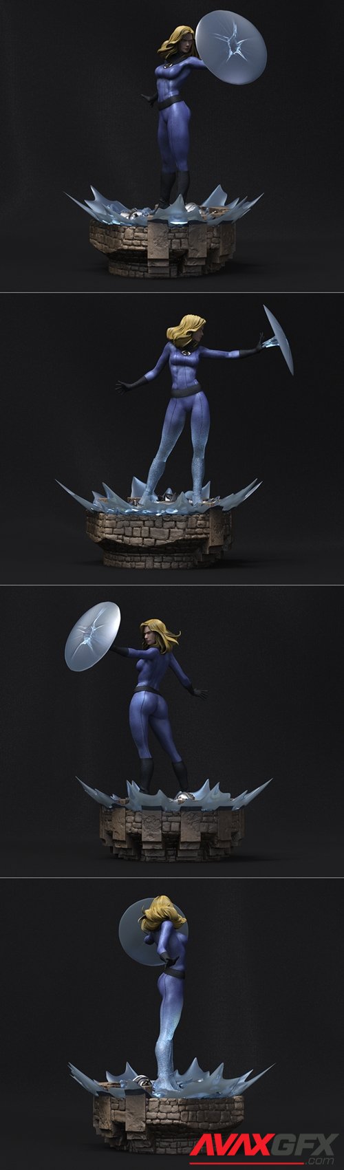 Fantastic 4 Invisible Woman – 3D Printable STL