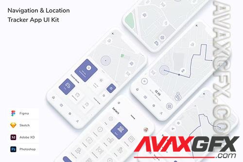 Navigation & Location Tracker App UI Kit L5VV5Y2