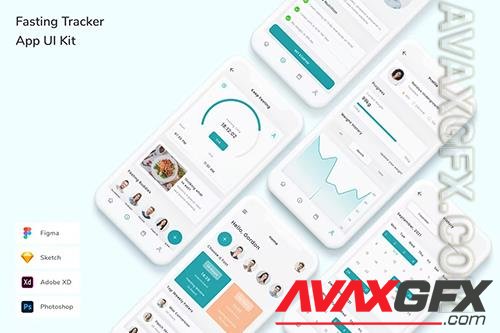 Fasting Tracker App UI Kit 2TQ73E9