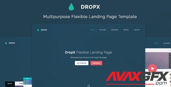 ThemeForest - DropX v1.1 - Multipurpose Flexible Landing Page Template - 16618031
