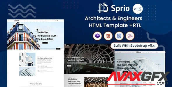 ThemeForest - Sprio v1.2 - Architects & Engineers HTML Template - 28399222