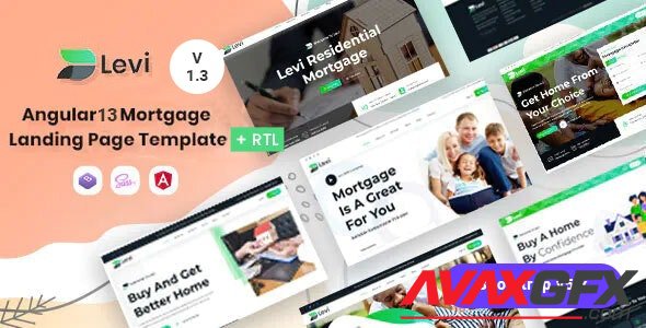 ThemeForest - Levi v1.3 - Angular 13 Real Estate Mortgage Landing Template - 28143607