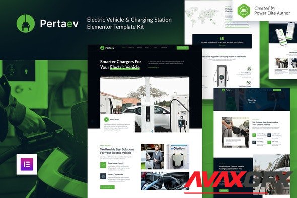 ThemeForest - Pertaev v1.0.0 - Electric Vehicle & Charging Station Elementor Template Kit - 35331886