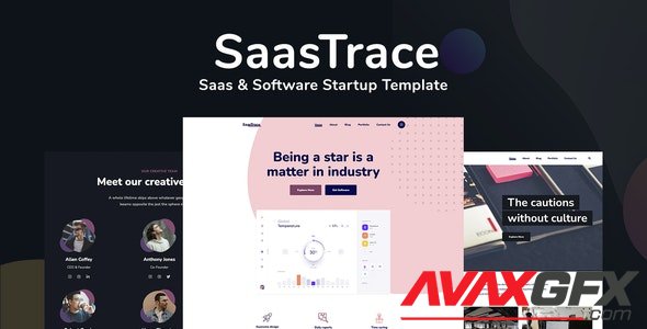 ThemeForest - SaasTrace v1.0.0 - Saas & Software Startup Template - 29871333
