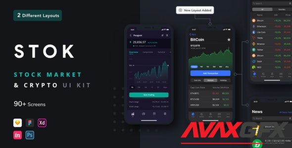 ThemeForest - Stok v1.0 - Stock Market App UI Kit (Update: 13 May 21) - 27657178