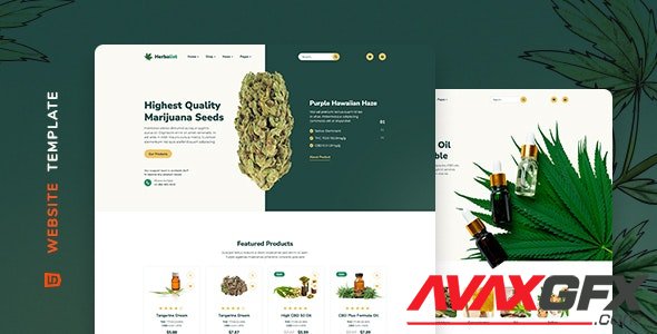 ThemeForest - Herbalist v1.0 - Medical Marijuana Store Website Template - 35165160