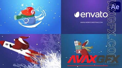 Cartoon Christmas Logo Pack for After Effects 35348351 (VideoHive)