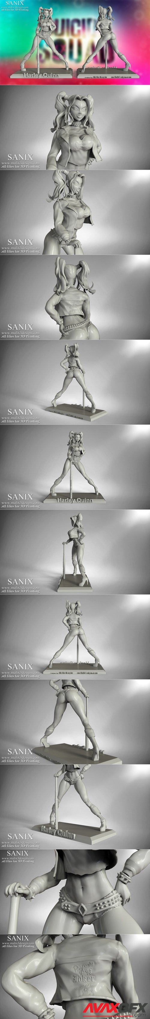 Harley Quinn - Suicide Squad sanix – 3D Printable STL