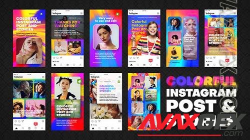 Colorful Instagram Post and Stories 34936859 (VideoHive)