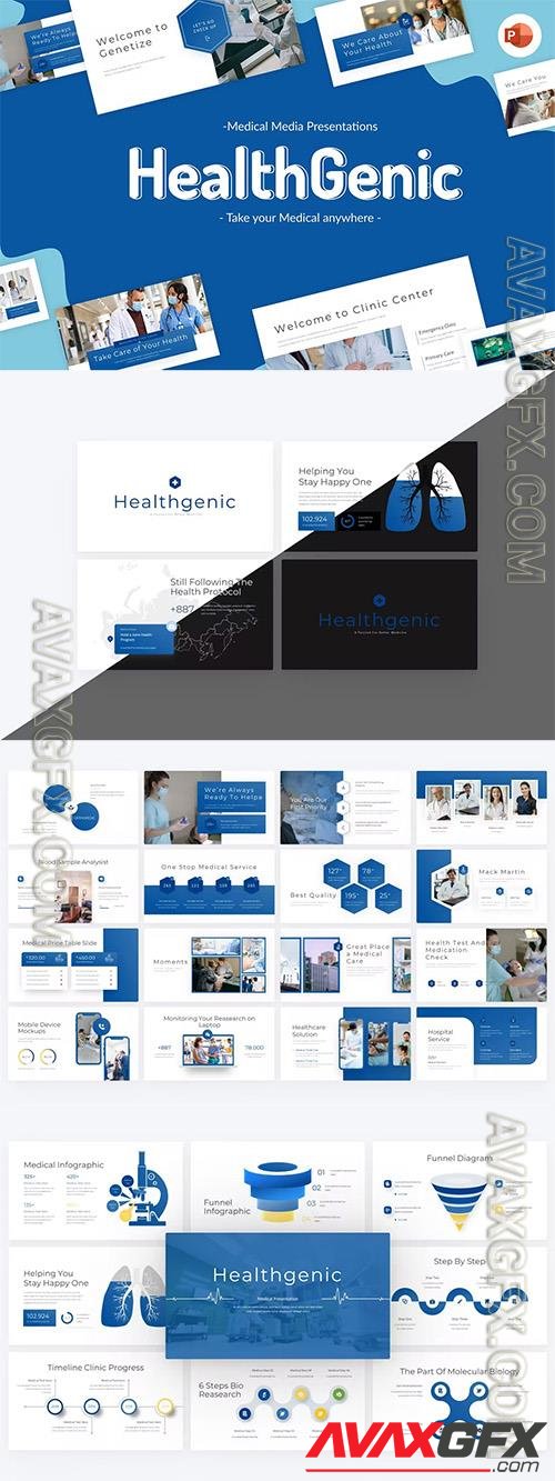 HealthGenic Medical PowerPoint Template JGME9VZ