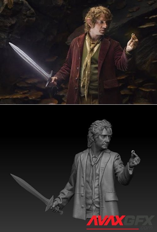 The Hobbit Bilbo Baggins – 3D Printable STL