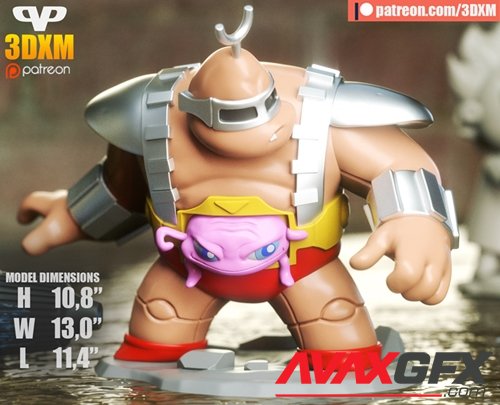 Krang Chibi – 3D Printable STL