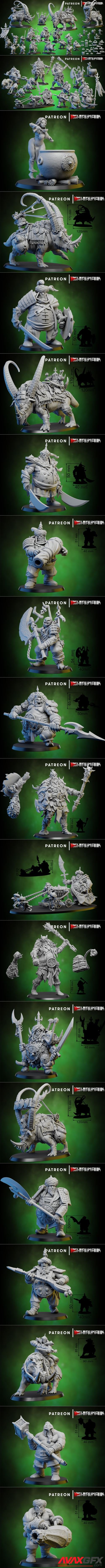 Ghamak Persian Ogres – 3D Printable STL