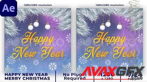 Merry Christmas Intro | Happy New Year Intro | Instagram post 35375569 (VideoHive)