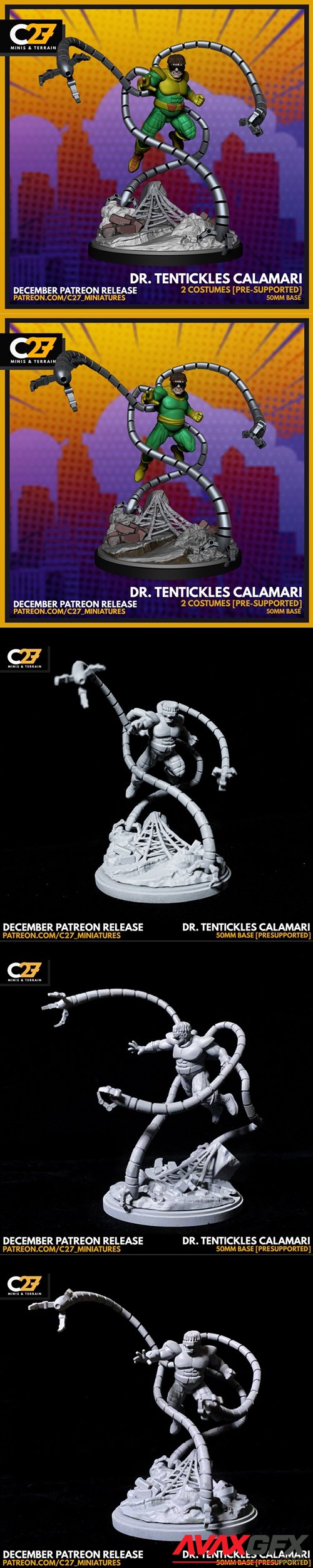 Dr. Tentickles Calamari – 3D Printable STL