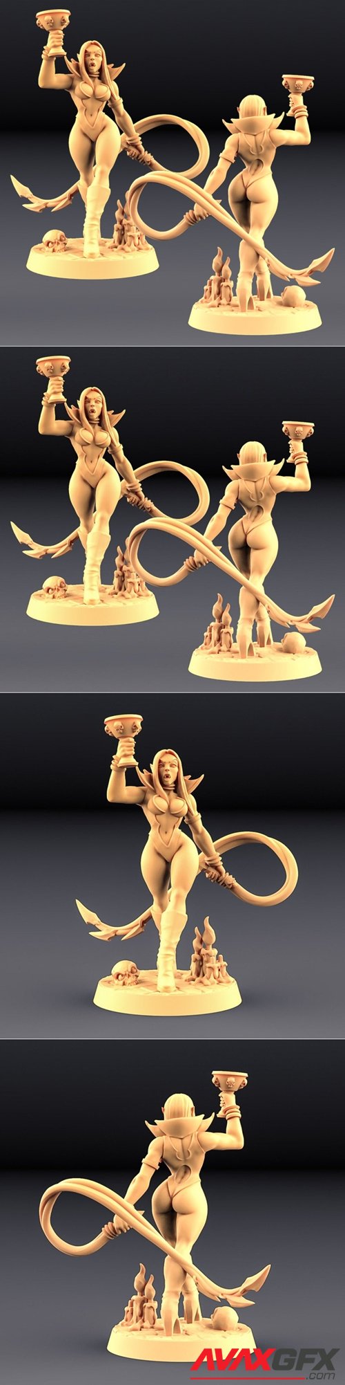 Maligna - Vampire Beauty – 3D Printable STL