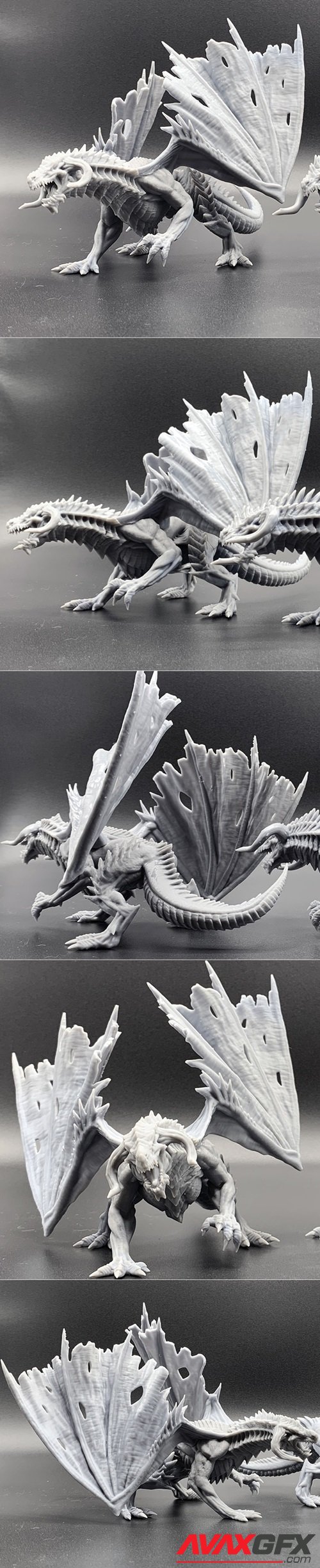 Mini Monster Mayhem - Black Dragon – 3D Printable STL