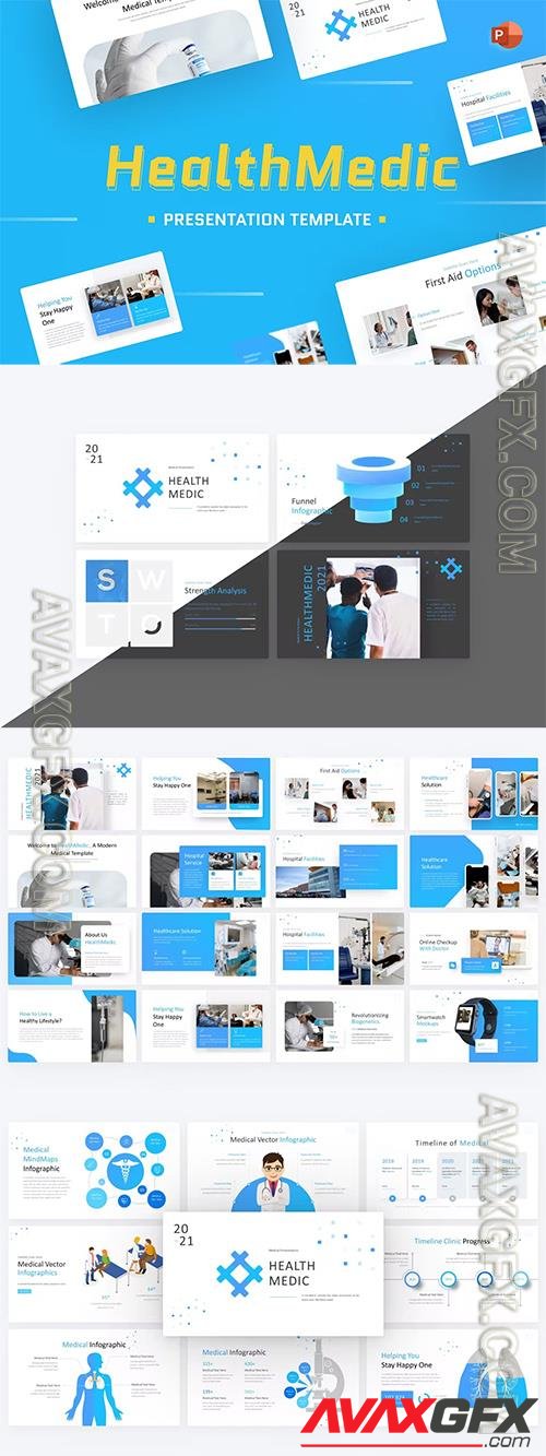 HealthMedic Medical PowerPoint Template B3FDVPS