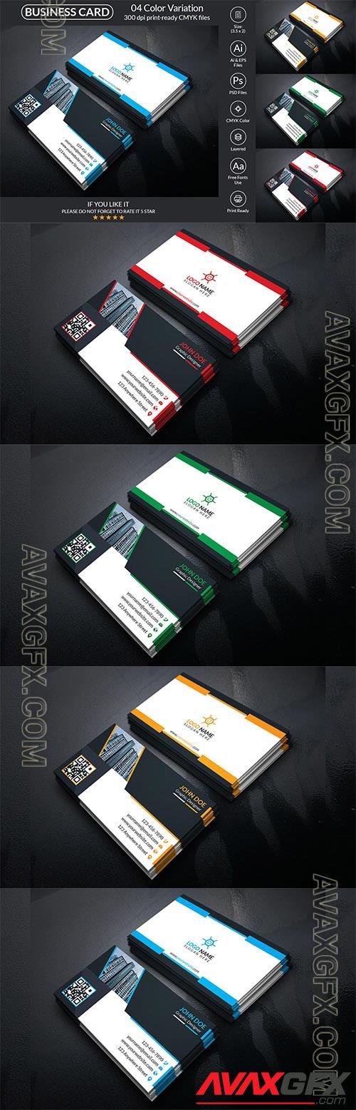 Business Card Template Corporate Identity o93796