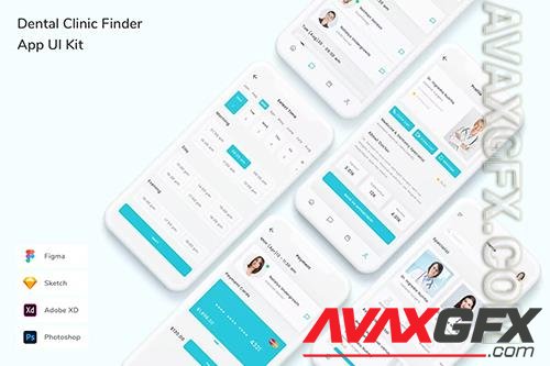 Dental Clinic Finder App UI Kit YBBYABZ