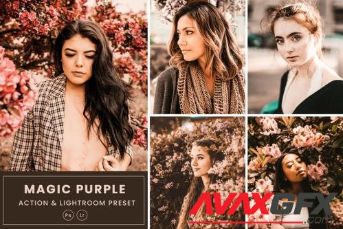 Magic Purple Action & Lightrom Presets