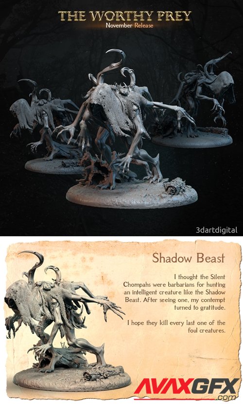 Shadow Beast – 3D Printable STL