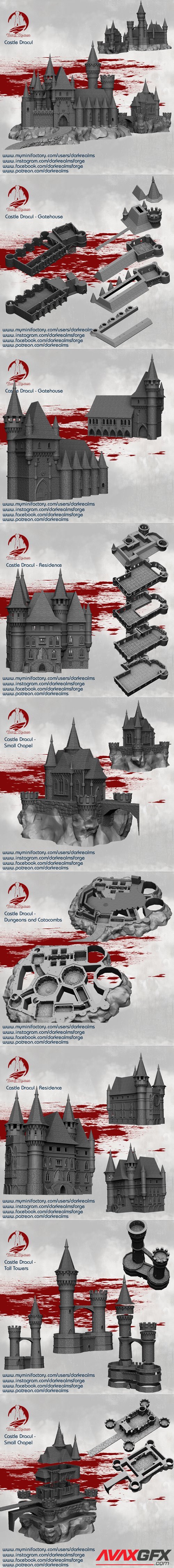 Dark Realms Castle Dracul – 3D Printable STL