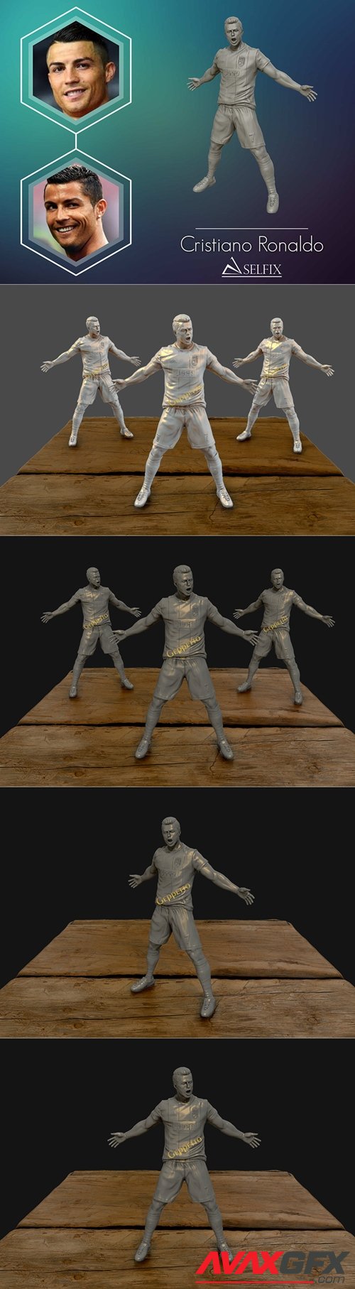 Christiano Ronaldo – 3D Printable STL