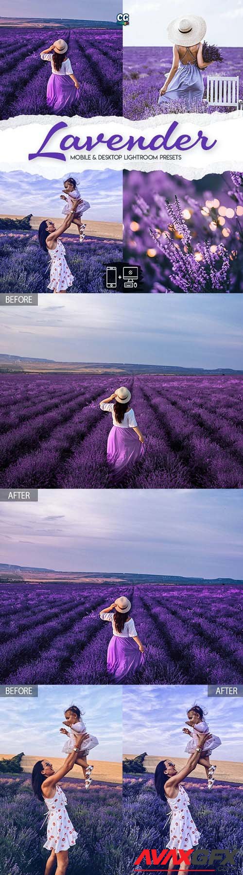 Lavender Lightroom Presets - 15 Premium Lightroom Presets - 31466371