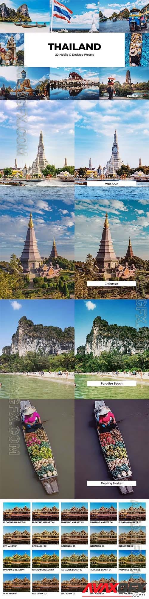 20 Thailand Lightroom Presets and LUTs