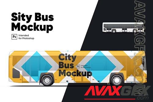 City Bus Mockup KMFD4BB