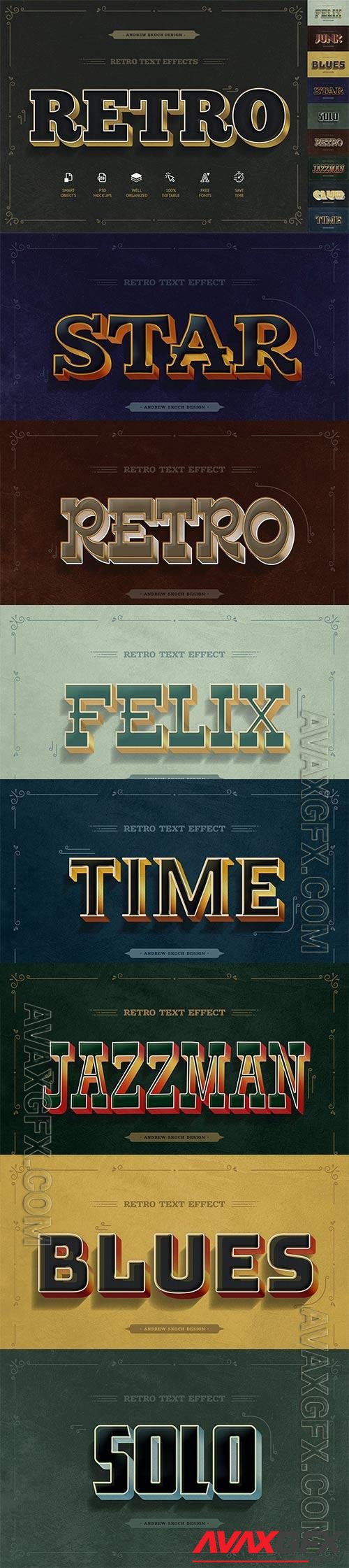 Retro Psd Text Effects