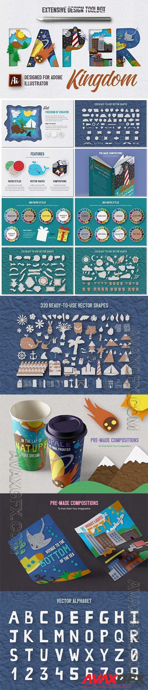 Paper Kingdom Illustrator Graphic Styles