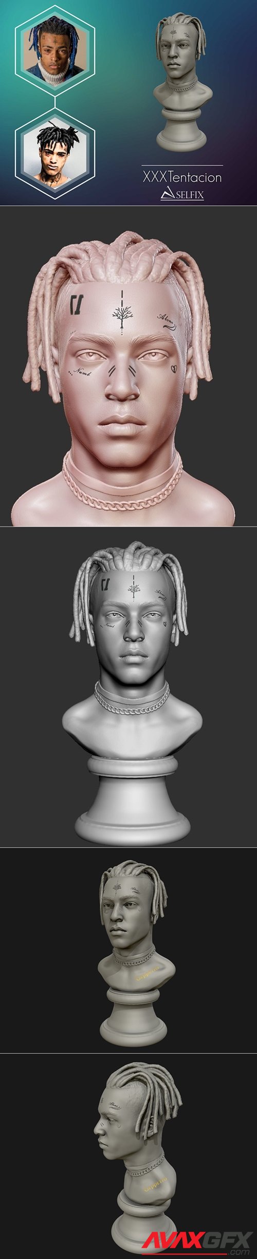 XXXTentaction sculpture – 3D Printable STL