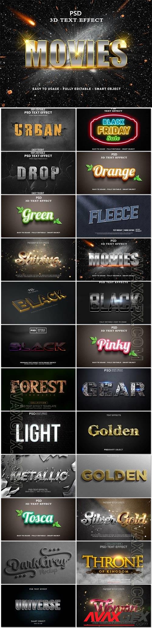 Psd text effect set vol 24