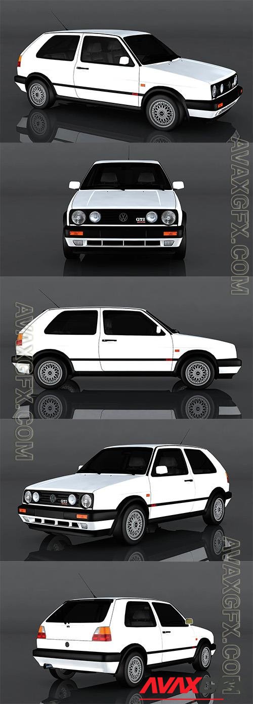 Volkswagen Golf MK2 3D Model o92702