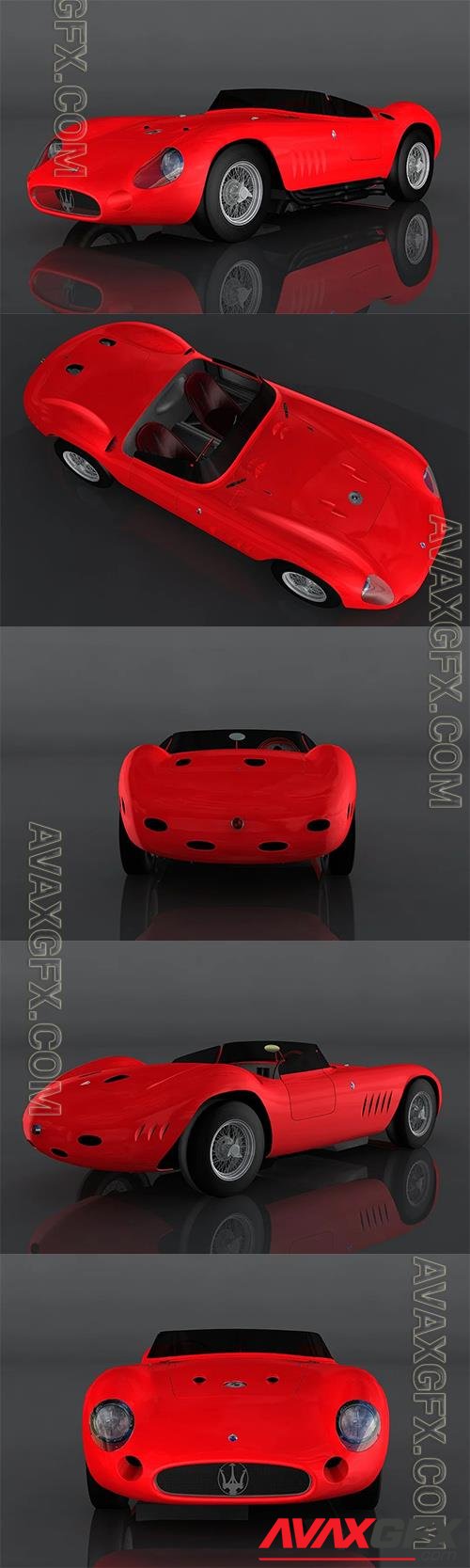 Maserati 300 S 3D Model o93807