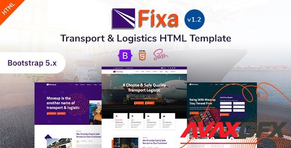 ThemeForest - Fixa v1.2 - Transport & Logistics Bootstrap 5 Template - 26399931