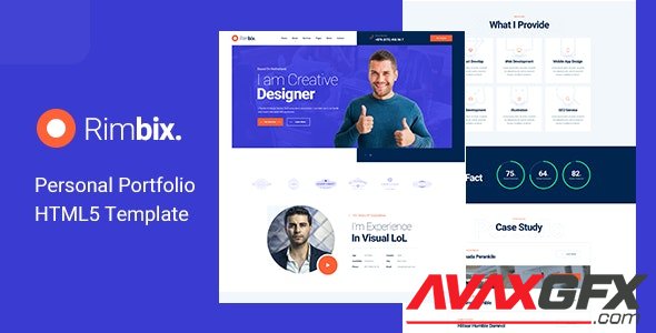 ThemeForest - Rimbix v1.0 - One Page Personal Portfolio HTML5 Template - 25428753